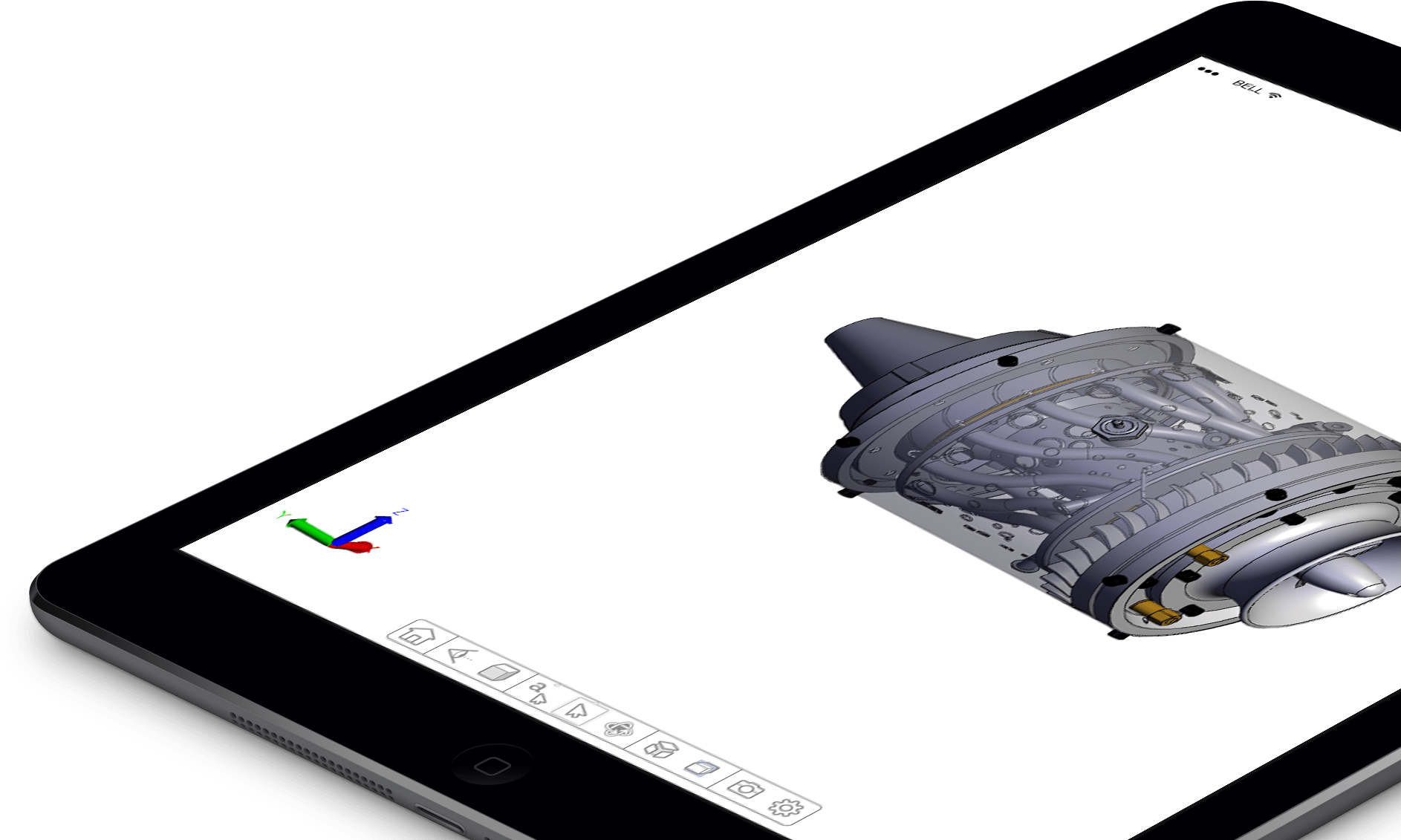 3d devices. Shapr3d IPAD. 3d device render.